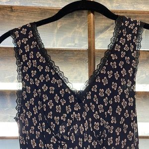 Long vintage floral dress